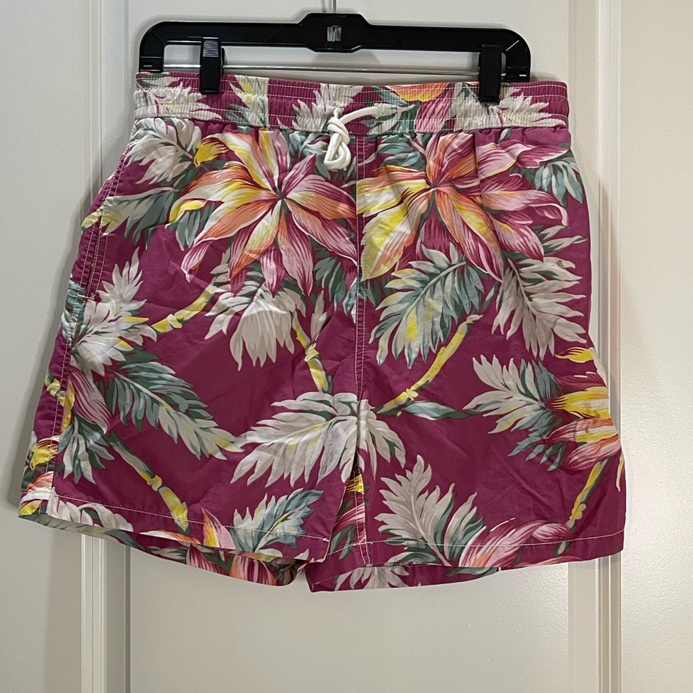 Polo by Ralph Lauren Hawaiian Swim Trunks with Liner & Pockets Size M
